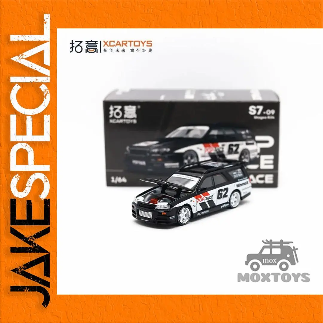 Xcartoys x POP RACE 1:64 Stagea R34 Model 1 Xcartoys x POP RACE 1:64 Stagea R34 Model
