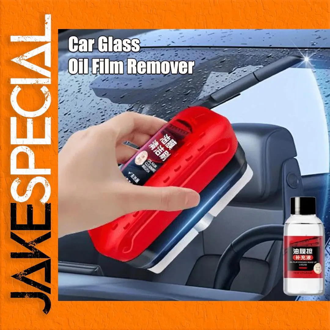 Car Glass Oil Film Remover Tool with Applicator 1 Car Glass Oil Film Remover Tool with Applicator