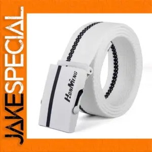 Tactical Canvas Belt with Striped Design