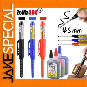 Waterproof Deep Hole Marker Pen with Ruler