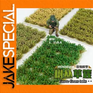 10mm Grass Tufts for Dioramas, Set of 28
