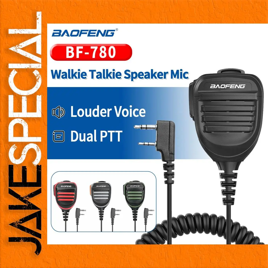 Baofeng BF-780 Handheld Microphone IP54 Waterproof 1 Baofeng BF-780 Handheld Microphone IP54 Waterproof
