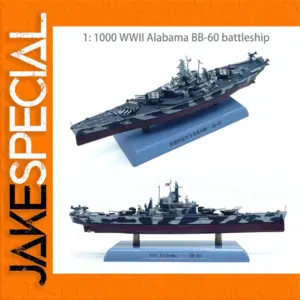 USS Alabama Battleship Model 1:1000 Scale