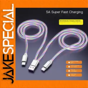 Colorful Flowing Light 6A USB Charging Cable