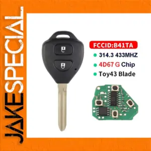 Toyota Remote Car Key with 4D67 G Chip