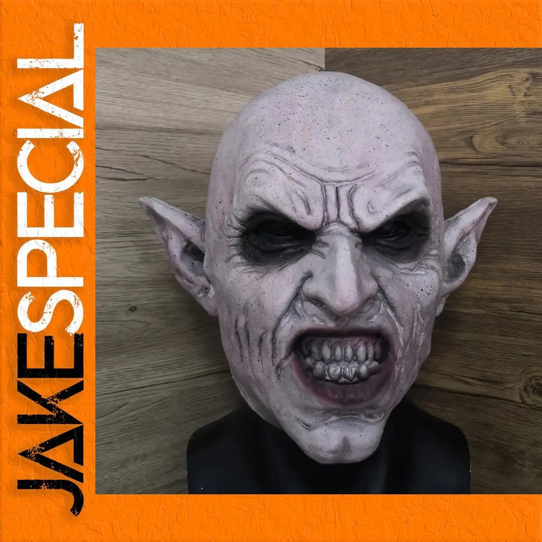 Nosferatu Grey Vampire Latex Mask for Adults 1 Nosferatu Grey Vampire Latex Mask for Adults
