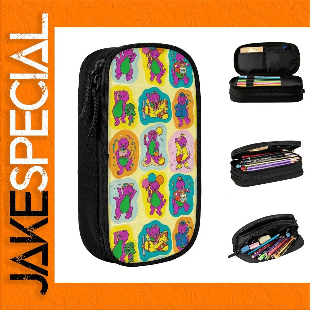 Dinosaur Pencil Case with Zipper Closure 1 Dinosaur Pencil Case with Zipper Closure