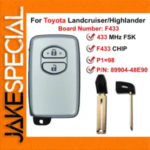 Toyota Smart Key Fob for Land Cruiser Highlander