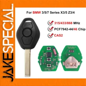BMW Remote Key for 3, 5, 7 Series and X Models