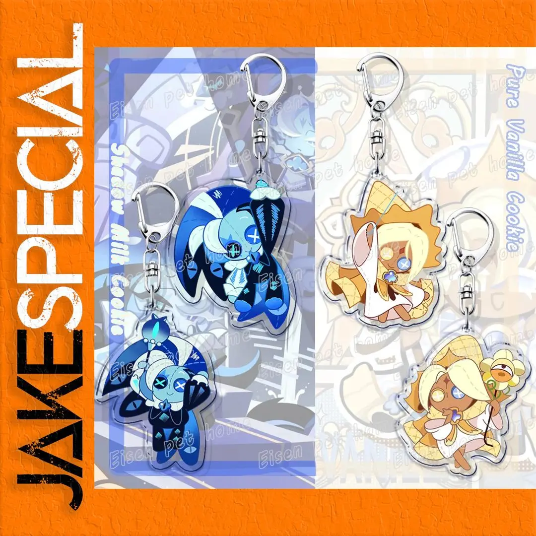 Cute Cartoon Cookie Keychain Set 1 Cute Cartoon Cookie Keychain Set