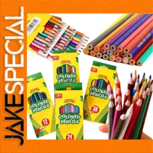Vibrant Colored Pencil Set in 12, 24, or 36