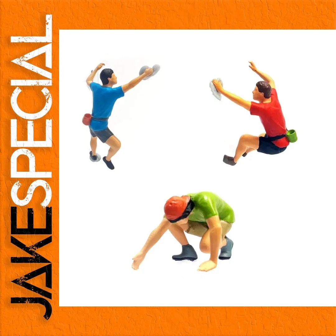 1/64 Scale Miniature Rock Climber Figure 1 1/64 Scale Miniature Rock Climber Figure