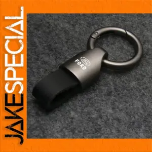 Luxury Ford Keychain in Suede and Zinc Alloy