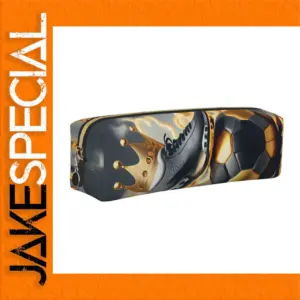 Soccer Golden Crown Pencil Case for Stationery
