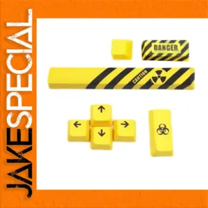 Vibrant 8-Piece PBT Keycap Set for Keyboards
