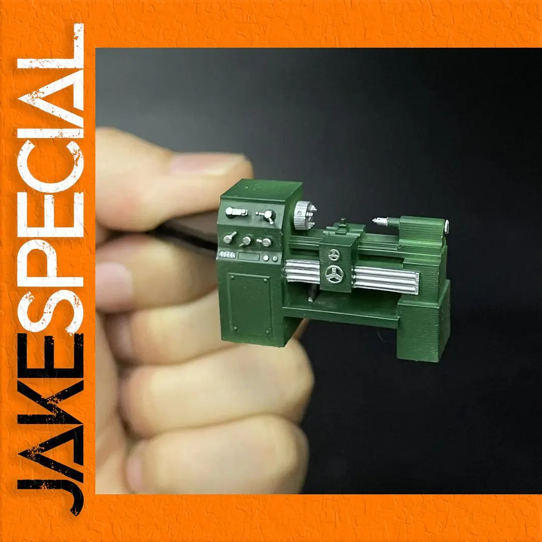 1:64 Scale Dynamic Lathe Model for Miniature Garage 1 1:64 Scale Dynamic Lathe Model for Miniature Garage