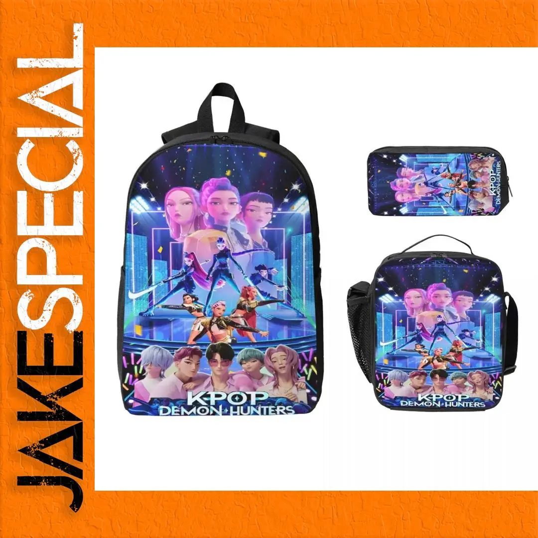 K-Pop Demon Hunters Backpack Lunch Box Set 1 K-Pop Demon Hunters Backpack Lunch Box Set