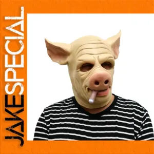 Smoking Pig Cigar Funny Full-Face Mask