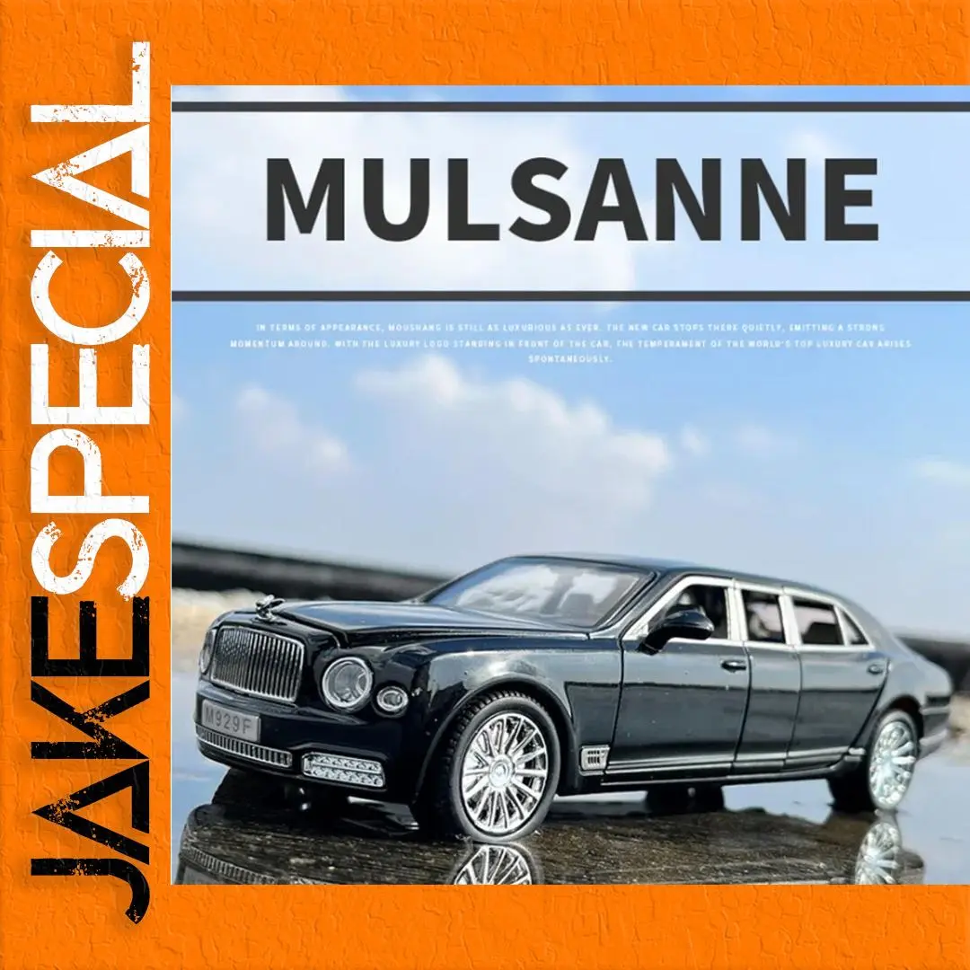 Mulsanne 1:24 Scale Diecast Model in Black 1 Mulsanne 1:24 Scale Diecast Model in Black