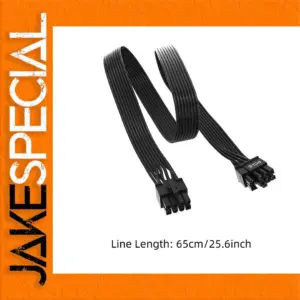 65 cm PCI-E GPU Power Supply Cable 8-pin to 6+2-pin