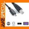 Micro USB Male to USB 2.0 B Male Cable