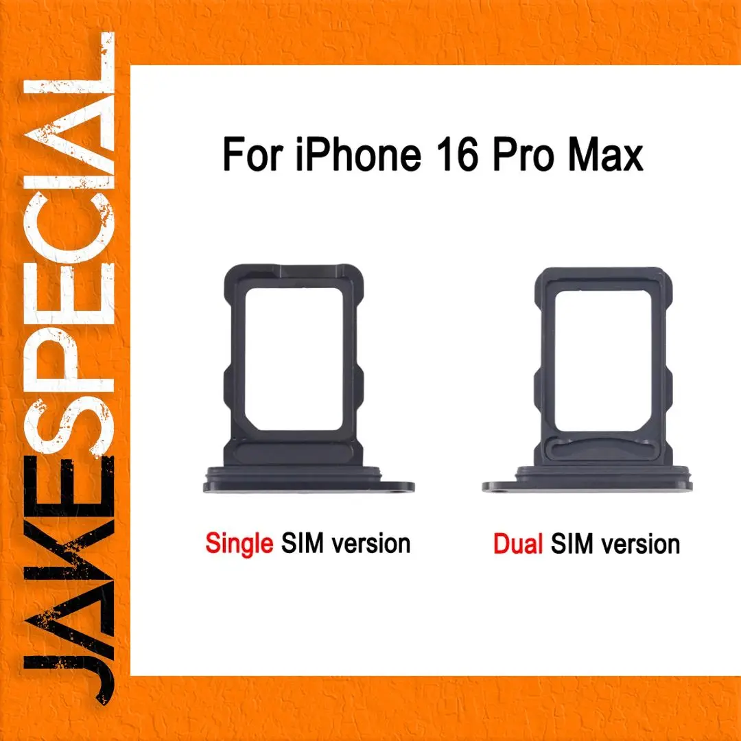 Single Dual SIM Card Tray for iPhone 16 Pro Max 1 Single Dual SIM Card Tray for iPhone 16 Pro Max