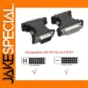 DVI Female to VGA Male Adapter 15-Pin Connector