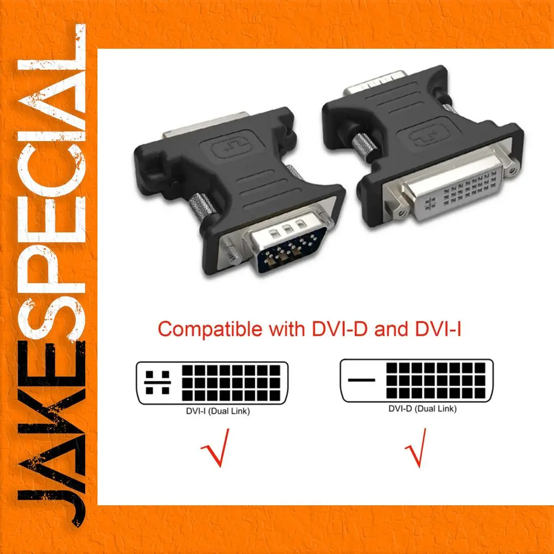 DVI Female to VGA Male Adapter 15-Pin Connector 1 DVI Female to VGA Male Adapter 15-Pin Connector