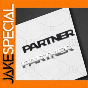 Peugeot Partner III Metal Alloy Emblems Set