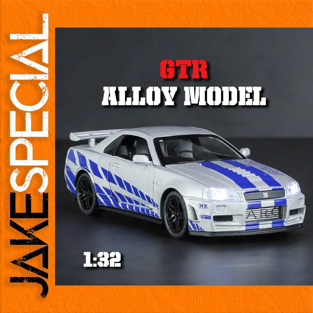 GTR34 1:32 Scale Alloy Sports Car Model 1 GTR34 1:32 Scale Alloy Sports Car Model