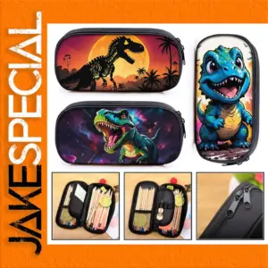 Cute Dinosaur Print Cosmetic Case 20x10x5 cm