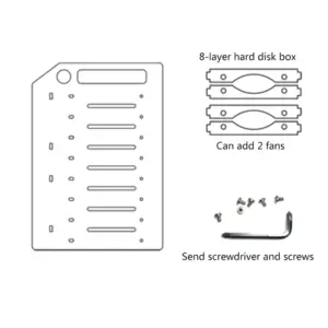 3.5-Inch DIY Acrylic Hard Disk Bracket 13 H128808cf58c74911985704eae1c4a531h
