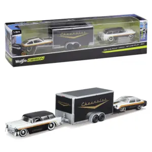 Maisto 1:64 Die-Cast Vehicle Set with Trailer 28 H229b7a49a5424c30a602dcb019781061L