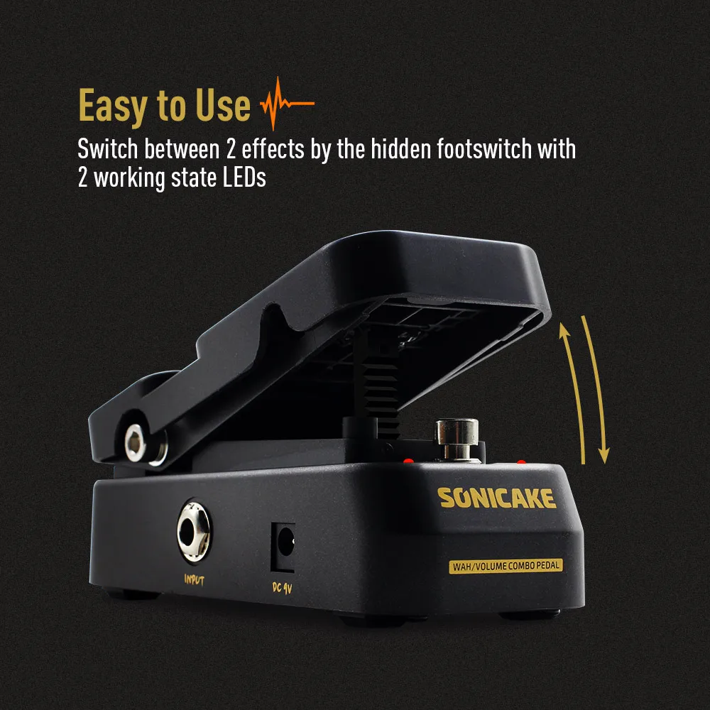 SONICAKE VolWah Active Volume Wah Pedal QEP-01 5 SONICAKE VolWah Active Volume Wah Pedal QEP-01 - Image 5