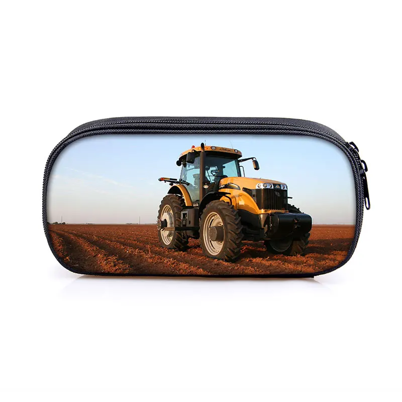 Farm Tractor Print Cosmetic Case Pencil Bag 3 Farm Tractor Print Cosmetic Case Pencil Bag - Image 3