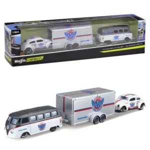 Maisto 1:64 Die-Cast Vehicle Set with Trailer 34 H34899020d86940b882d4fe8249f8fde7u