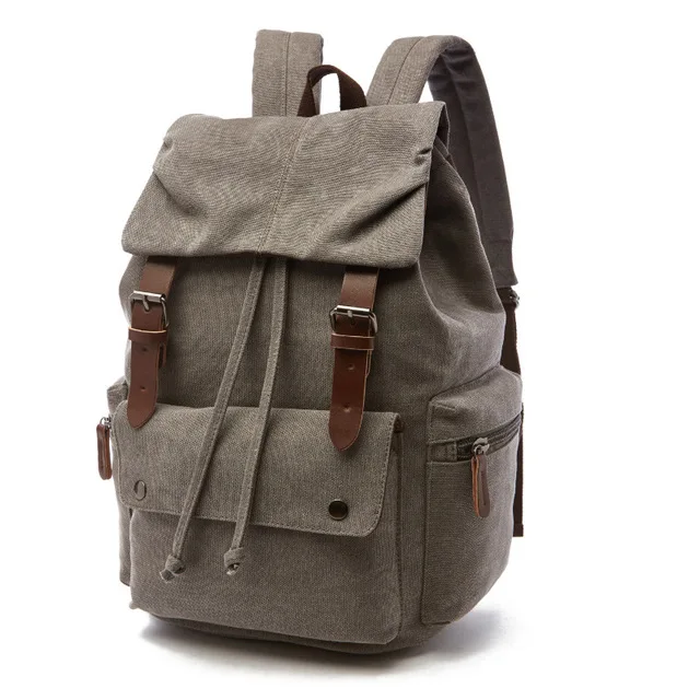 Vintage Canvas Laptop Backpack for Daily Use 8 Vintage Canvas Laptop Backpack for Daily Use - Image 8
