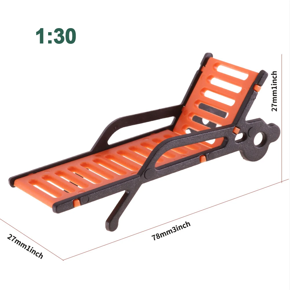 Set of 10 Miniature Beach Chairs in Various Scales 10 Set of 10 Miniature Beach Chairs in Various Scales - Image 10