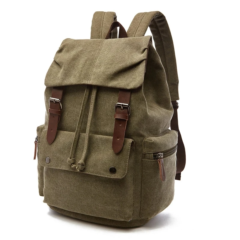 Vintage Canvas Laptop Backpack for Daily Use 6 Vintage Canvas Laptop Backpack for Daily Use - Image 6