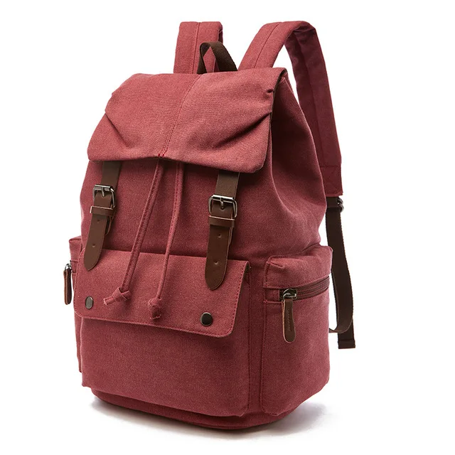 Vintage Canvas Laptop Backpack for Daily Use 12 Vintage Canvas Laptop Backpack for Daily Use - Image 12