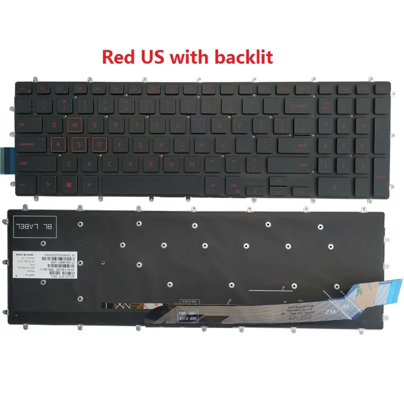 Dell Inspiron G3 G5 G7 15 Laptop Keyboard 2 Dell Inspiron G3 G5 G7 15 Laptop Keyboard - Image 2