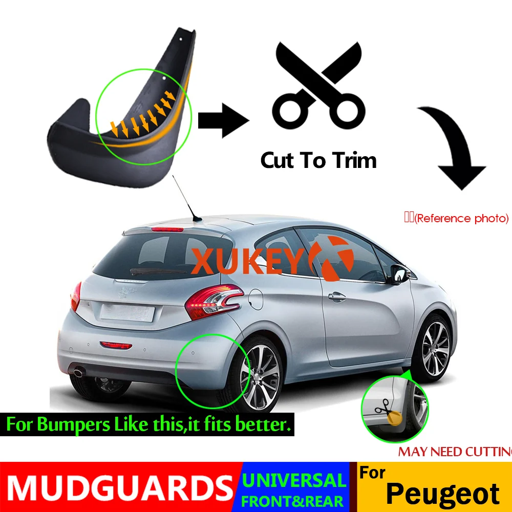 Universal Mudflap Set for Peugeot Models 4 Universal Mudflap Set for Peugeot Models - Image 4