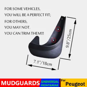 Universal Mudflap Set for Peugeot Models 12 HTB15q qVMHqK1RjSZFEq6AGMXXay