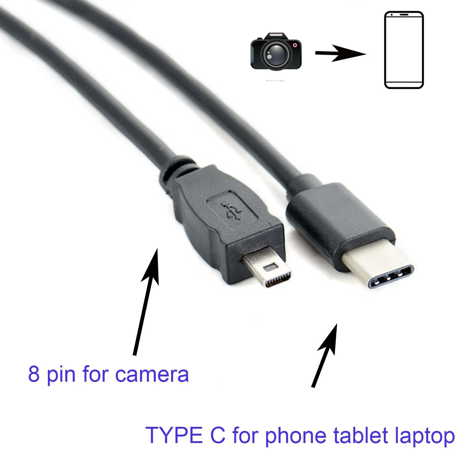 Type C OTG Cable 30 cm for Smartphones/Tablets 6 Type C OTG Cable 30 cm for Smartphones/Tablets - Image 6