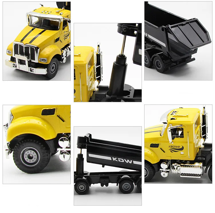 1:50 Scale Die-Cast Yellow Dump Truck Model 5 1:50 Scale Die-Cast Yellow Dump Truck Model - Image 5