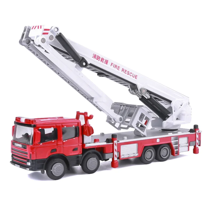 1:50 Scale Climbing Ladder Fire Truck Model 3 1:50 Scale Climbing Ladder Fire Truck Model - Image 3
