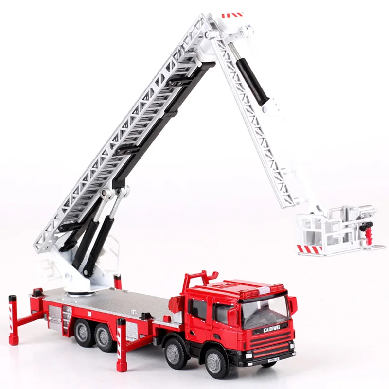 1:50 Scale Climbing Ladder Fire Truck Model 5 1:50 Scale Climbing Ladder Fire Truck Model - Image 5