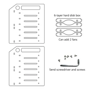 3.5-Inch DIY Acrylic Hard Disk Bracket 12 Hae23b6cbd7744fb3861ab689257d05bbQ