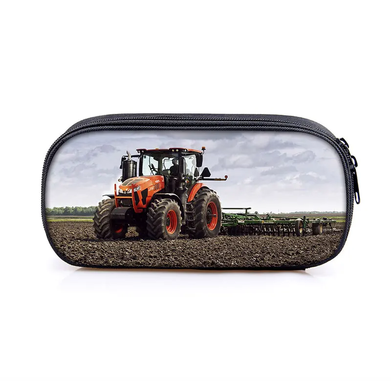Farm Tractor Print Cosmetic Case Pencil Bag 5 Farm Tractor Print Cosmetic Case Pencil Bag - Image 5