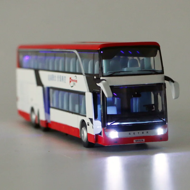 1:50 Scale Simulation Double-Decker Bus Model 5 1:50 Scale Simulation Double-Decker Bus Model - Image 5